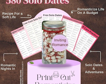 Solo Dating and Self Care Practice ~ Romance For One Gift Intentional Self Love