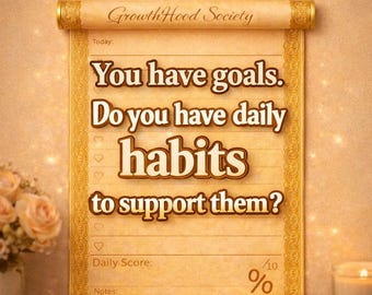 Scroll Habit Tracker | Daily To-Do List, Self-Care (Digital Download)