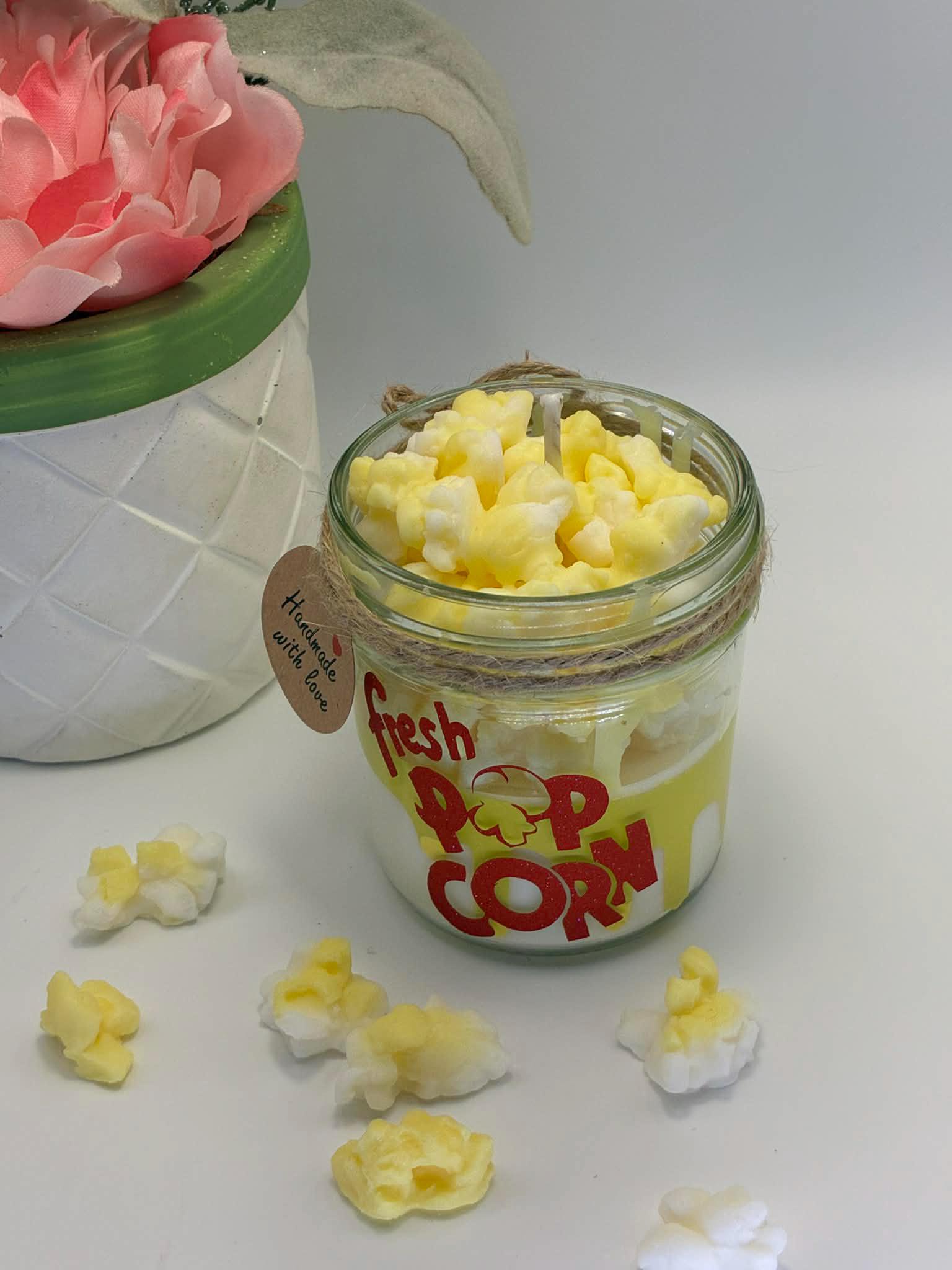 Popcorn Candle Hot Buttered Popcorn Scented Candle - Etsy
