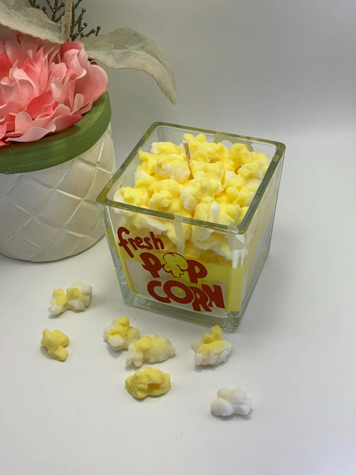 Popcorn Candle Hot Buttered Popcorn Scented Candle - Etsy