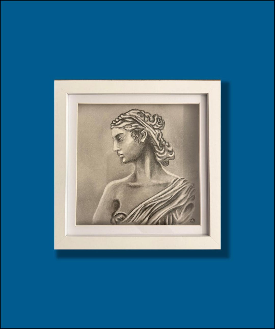 Greek Goddess - Charcoal on Paper - Drawing - Etsy