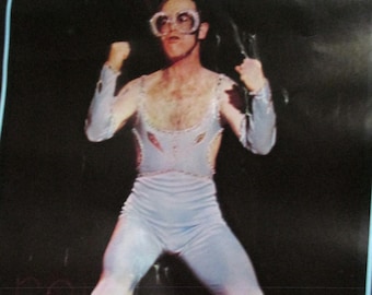 Music Elton John 1974 Giant Collage Original Poster, 42 by 58 Inches
