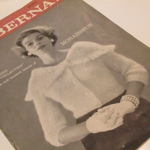 Bernet Mohairspun Sweaters Knitting Book / 1959