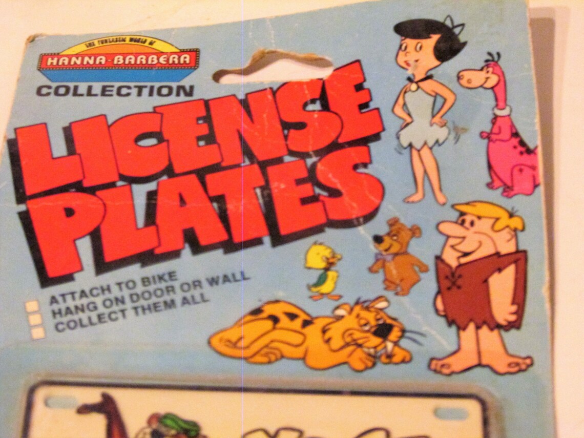 Yogi Bear Child's Bike License Plate 1979 Hanna Barbera Etsy