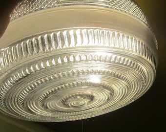 Art Deco Frosted Glass Flush Mount Ceiling Light Cover
