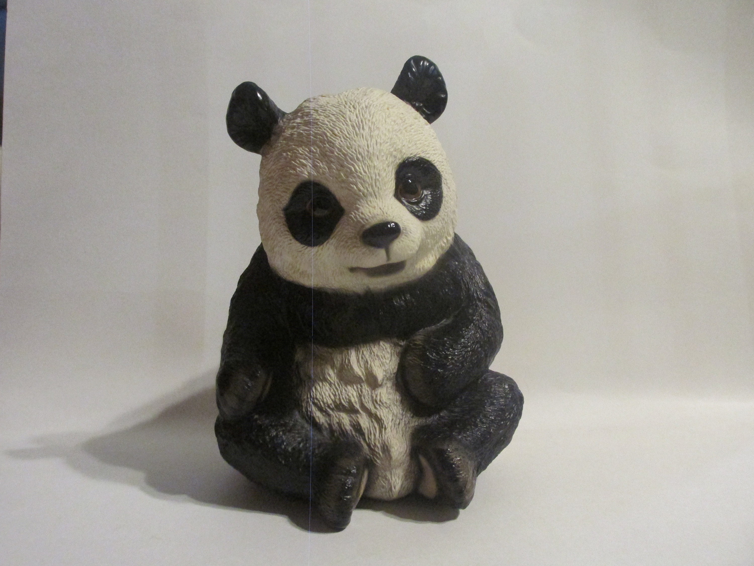 Panda Bear Ceramic Hand Painted Lifelike With Realistic Eyes Panda Bear Ceramic Hand Painted Lifelike With Realistic Eyes