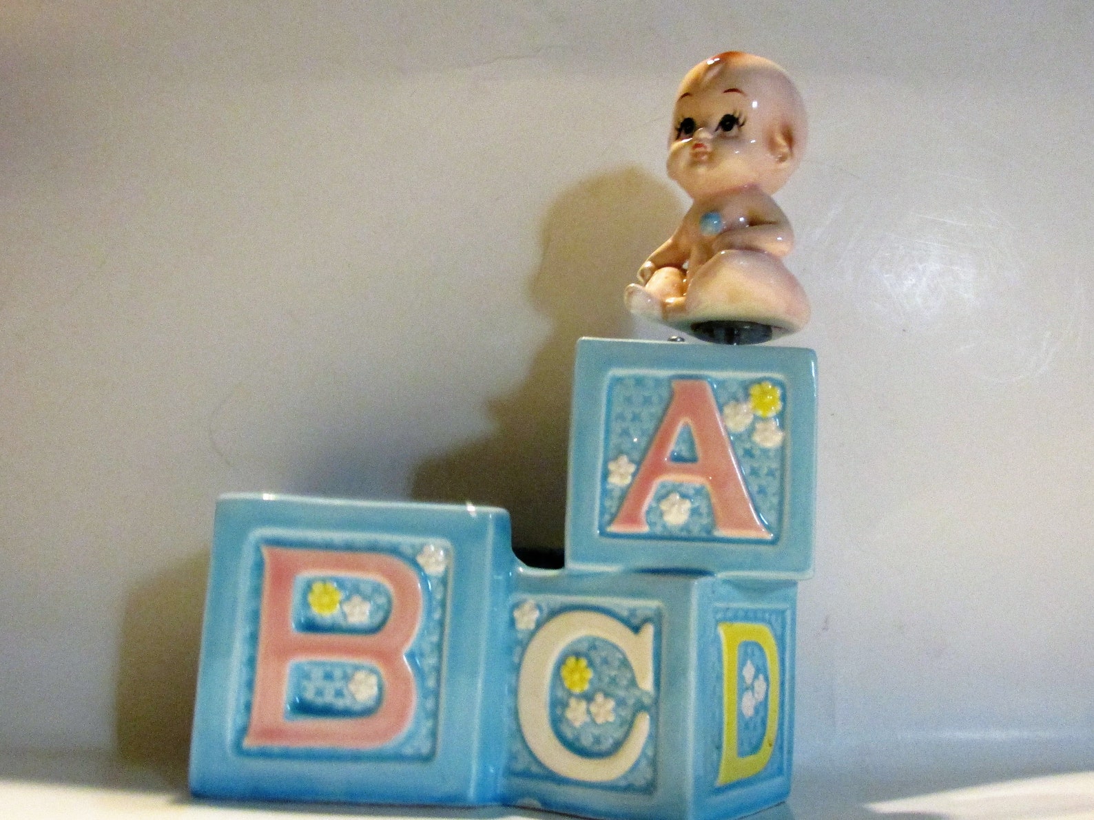 Nursery Turning Kewpie Doll Musical Baby Planter Baby Shower Etsy