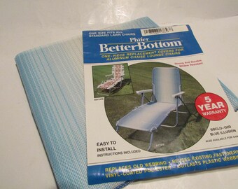 Lawn Lounge NOS Patio Chair One Piece Web Replacement Aluminum Chair