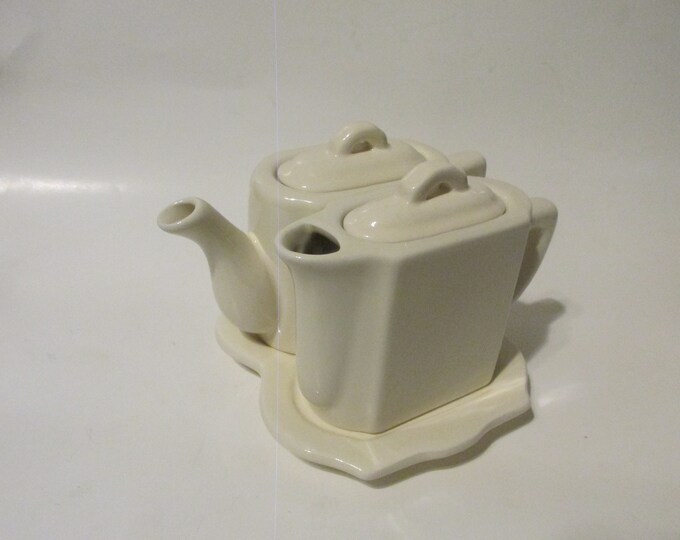 Antique Victoria Carlsbad Austrian China Tea for Two Set. Teteatete