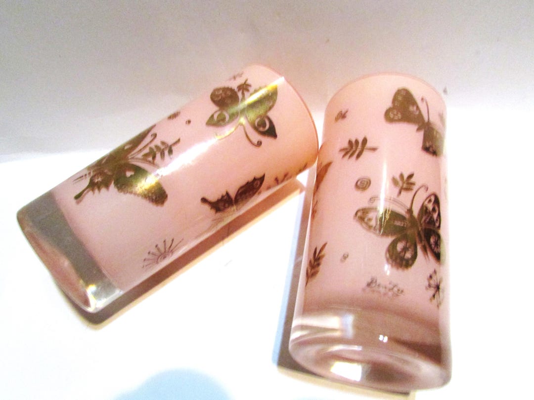 Atomic Metallic George Braid Pastel Pink, Gold 22K Gilding Butterflies ...