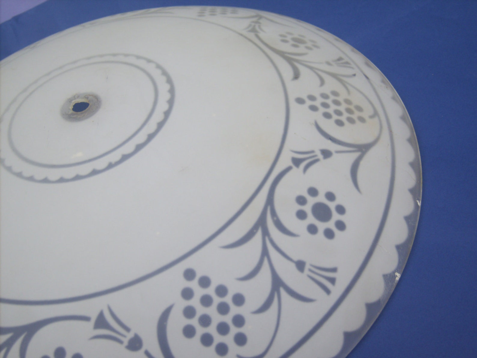 Large Round Frosted Glass Ceiling Light Cover Etsy