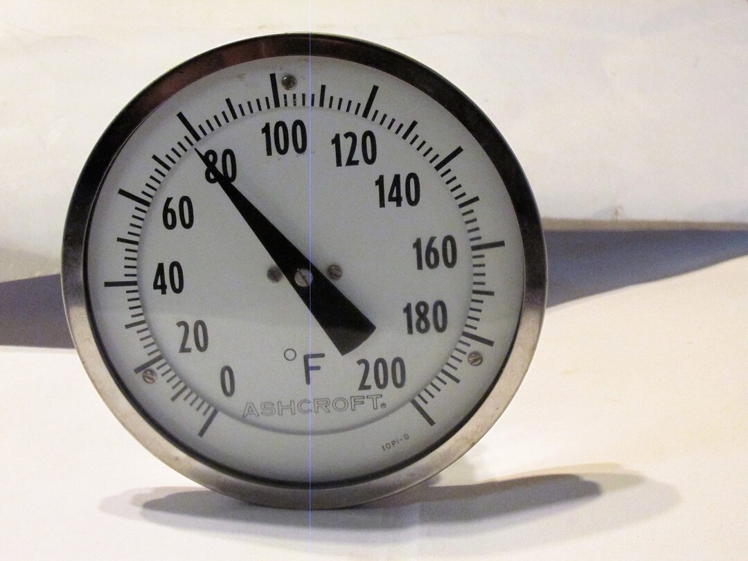 Ashcroft 10PID Large Gauge 200F Bimetal Thermometer / Etsy