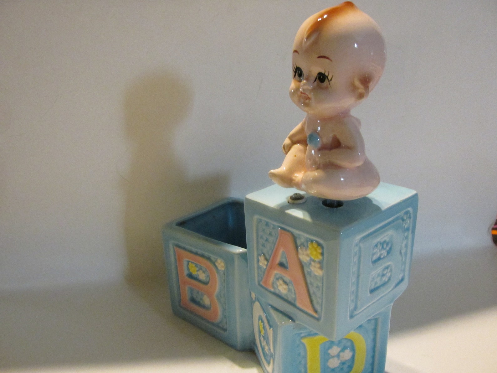 Nursery Turning Kewpie Doll Musical Baby Planter Baby Shower Etsy