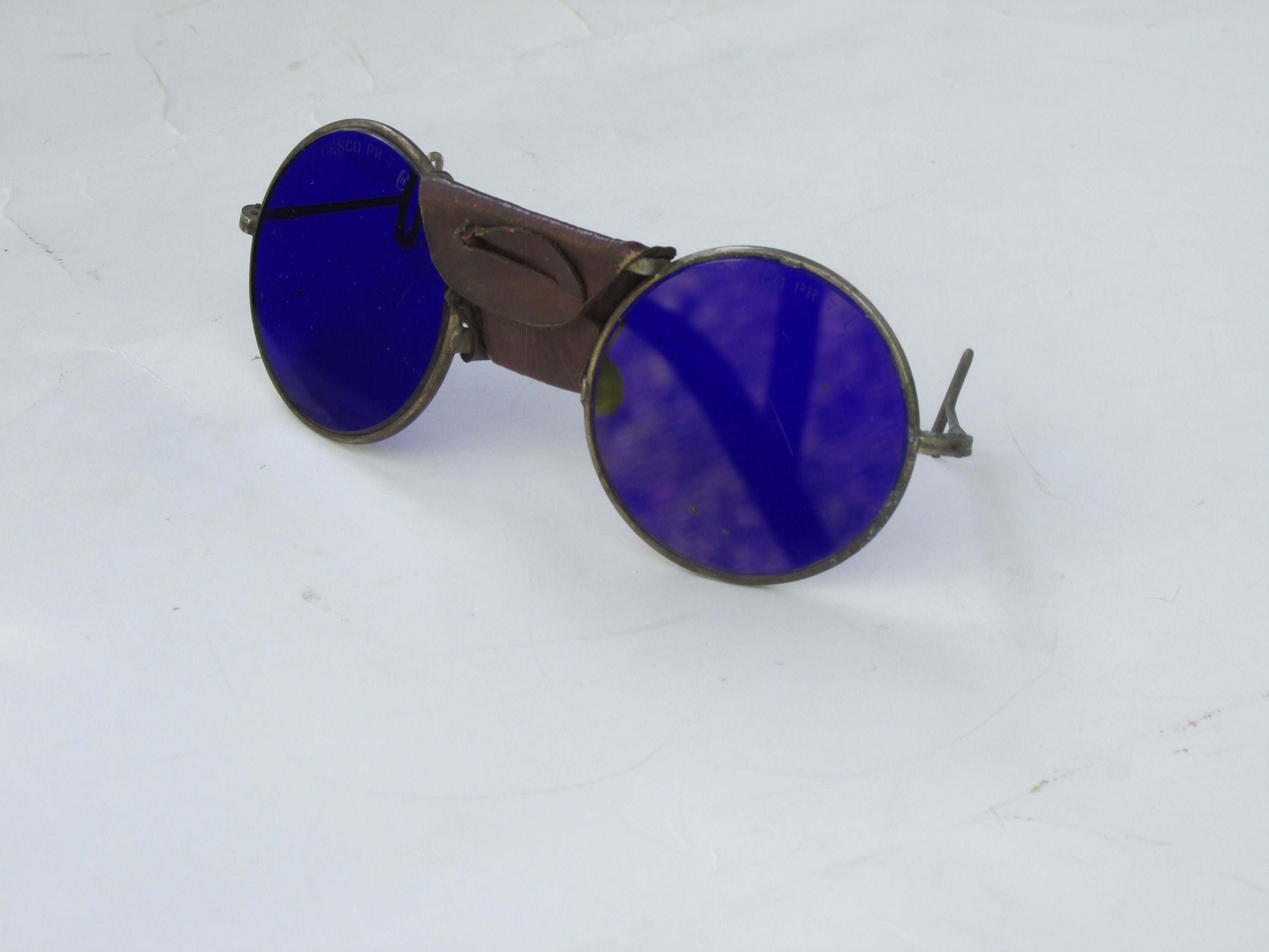 Rare Cesco PR-7 Industrial Cobalt Blue Lens Welding Glasses | Etsy