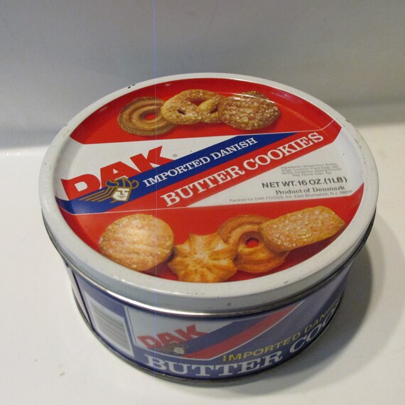 Dak Imported Danish Butter Cookie Tin Storage Repurpose Etsy