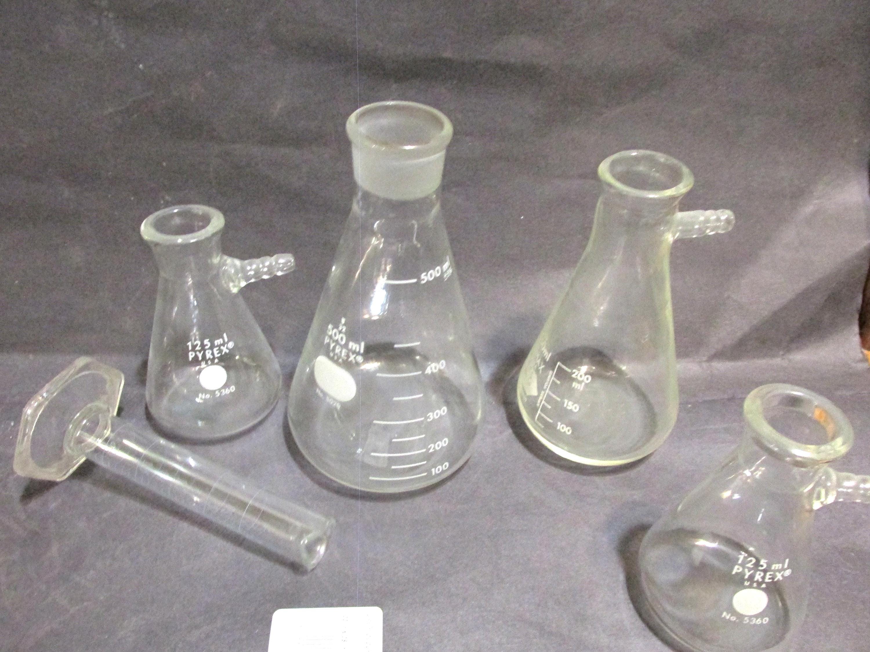 Science Pyrex Science Pyrex 500 ML Narrow Mouth Graduated Erlenmeyer Flask , EXAX ...