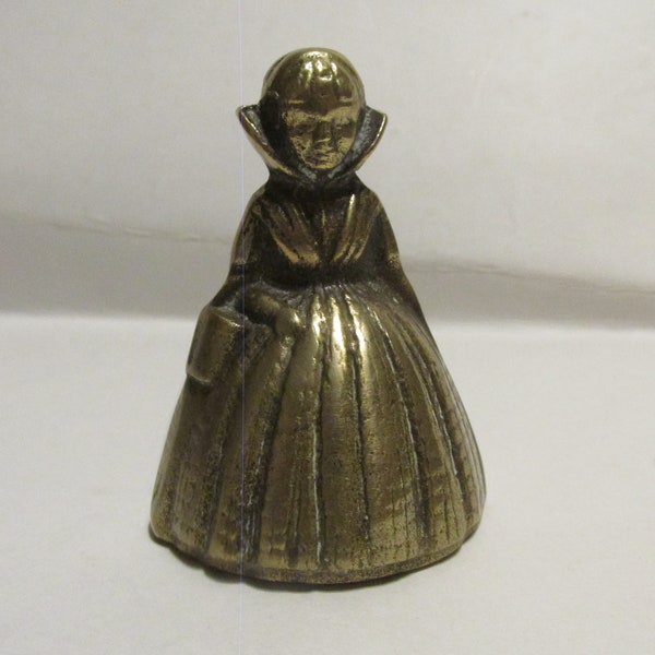 Salem Puritan Woman Brass Bell