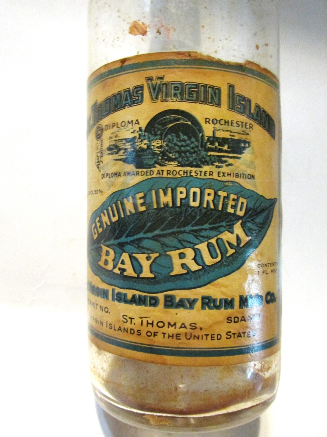 Barber Bottle, St Thomas Virgin Islands Ray Rum After Shave , Cologne ...