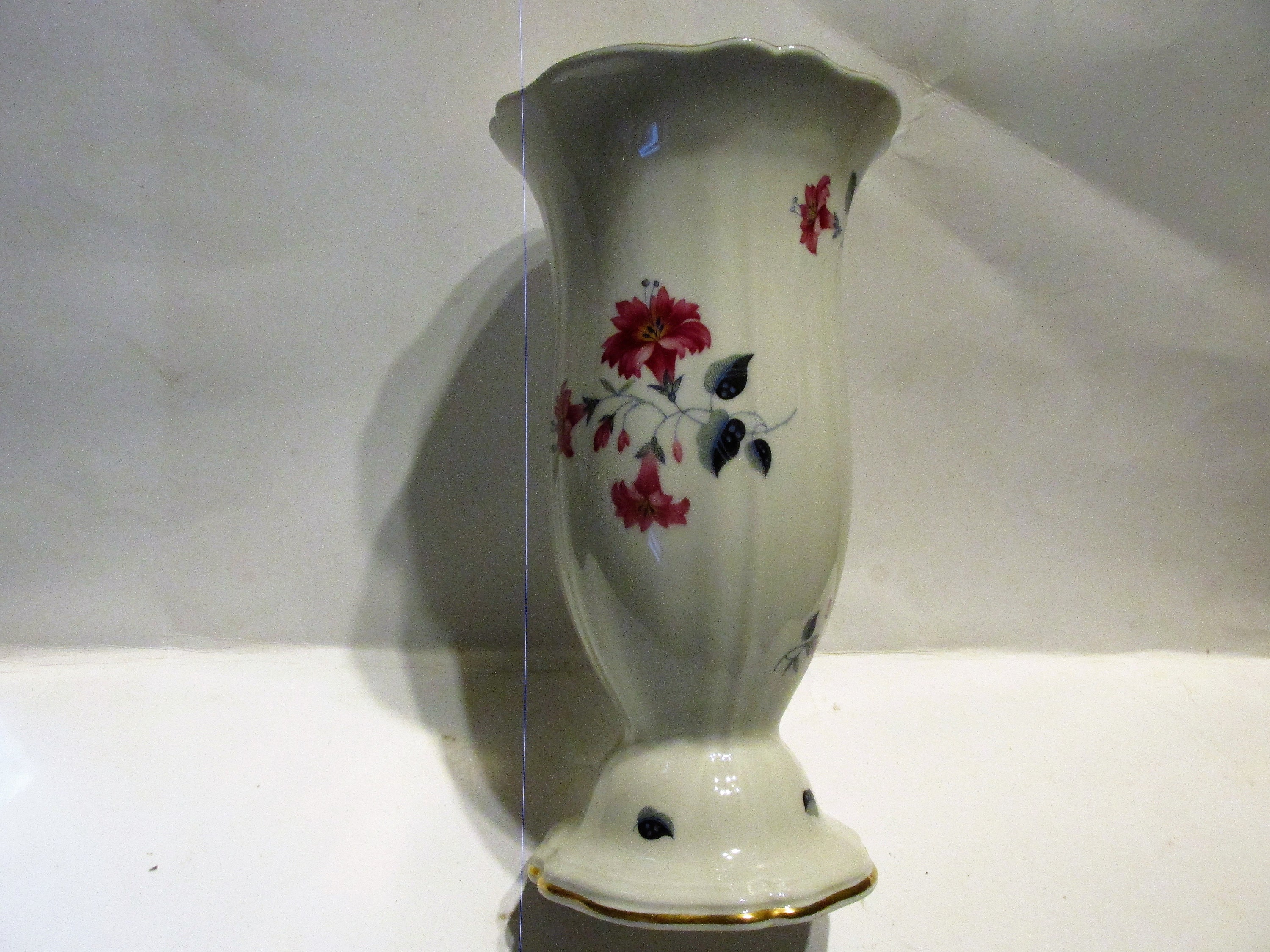 Rosenthal SelbPlossberg Germany Porcelain Ribbed Vase Flowers Etsy