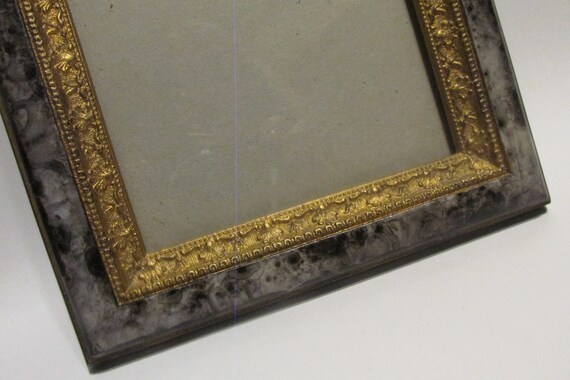 Silvestri Ornate Brass Picture Frame Glass Cover Easel Back 5x7 