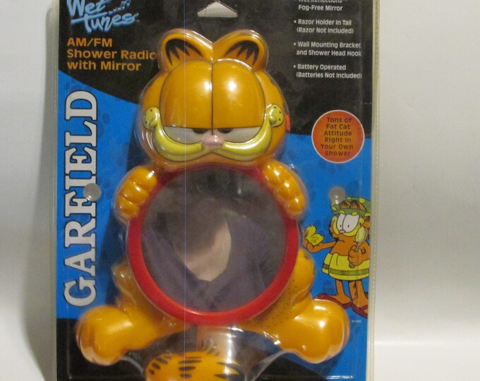 Garfield AM/FM Shower Radio With Mirror New in Package Etsy