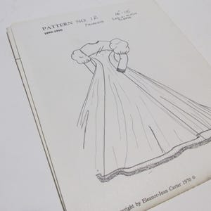 Original Princess 16-18 Inch Doll Dress Pattern / UNCUT, Period 1890-1900
