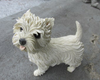 Artist ,West Highland Terrier / Westie / Best in Show, Glass Eyes / Figurine