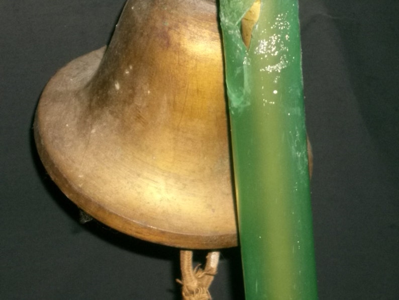 Antique Hanging Torchiere Lamp With Green Glass Rod and Brass Etsy