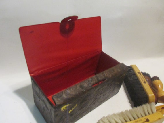 KIWI Embossed Vinyl Leather Look Travel Case Box … - image 7