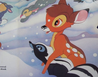 Walt Disney Bambi and The Four Seasons Cardboard Book  1988