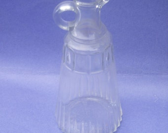 Vintage Decorative Glass Syrup Decanter with Handle