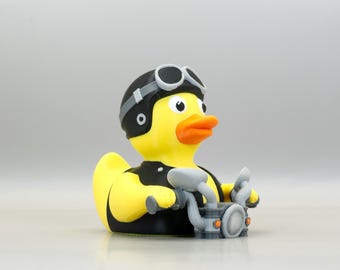 Biker Duck: Motorcycle Duck, Rider Gift, 3D Printed Collectible