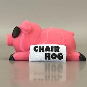 Chair Hog Pink Porcine Cruise Accessoire pour marqueurs de chaise longue de piscine – Bless Your Heart Marqueur de couleur passif-agressif Cochon