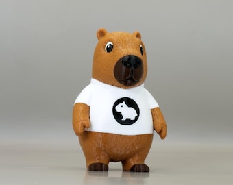 Carl Capybara Character Print: Desk Buddy Mascot