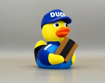 Delivery Duck (Blue Edition): Customizable Hat 3D printed duck, Package carrier gift