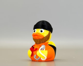 Crab Fisherman Duck: Alaska fishing gift for cruise hiding