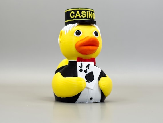 Casino Duck: Blackjack themed for cruise hiding gift