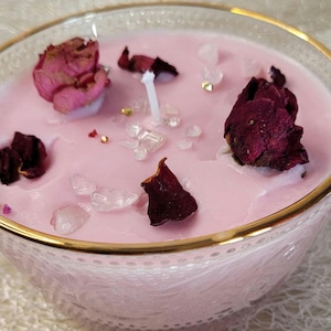 Handmade flower candle