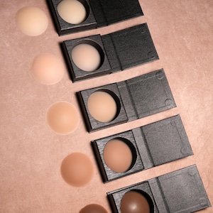 Protetores de mamilo de silicone reutilizáveis: adesivos sem costura, 4,25&quot;