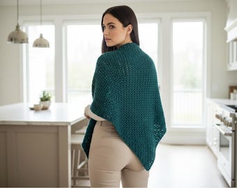 Crochet Prayer Shawl Pattern: Easy Triangle Comfort Wrap (Digital Download)