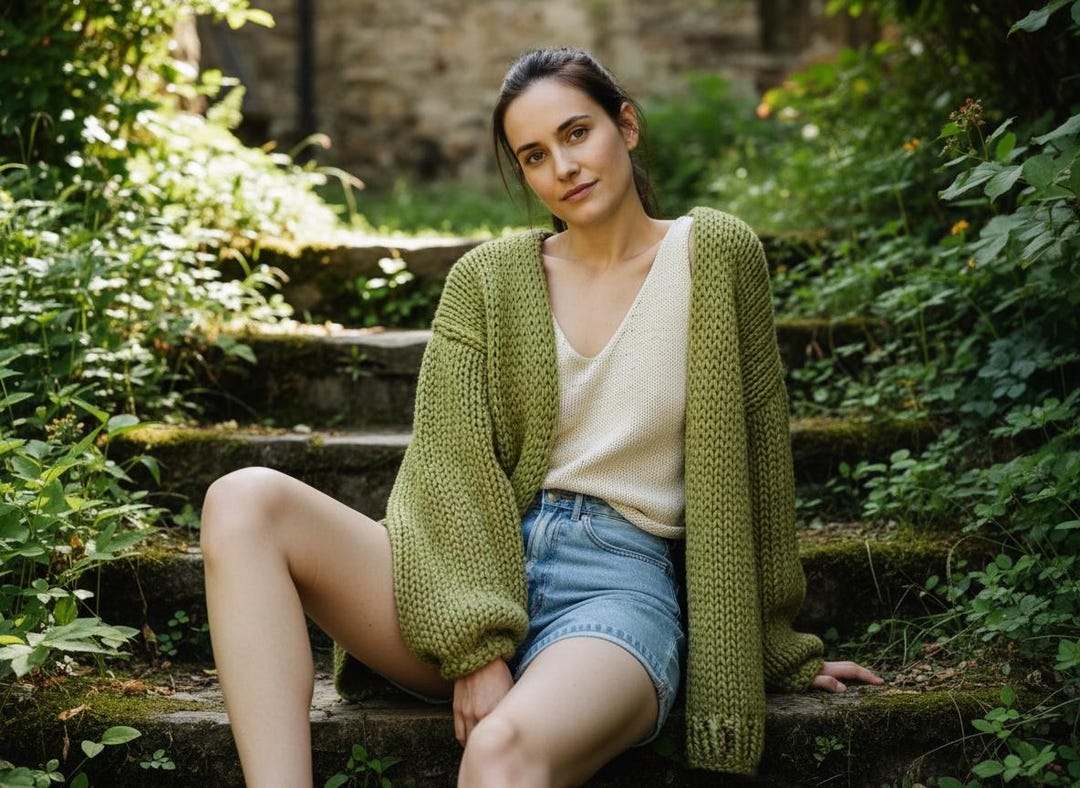 Super Bulky Cardigan Knitting Pattern PDF - Etsy