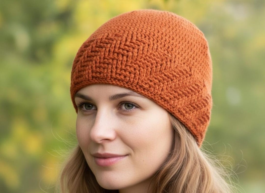 Textured Swirl Crochet Beanie Pattern PDF, Unisex Hat Design (digital ...