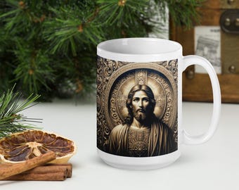 Tazza da caffè con Gesù, regalo religioso, studio della Bibbia, tazza cristiana