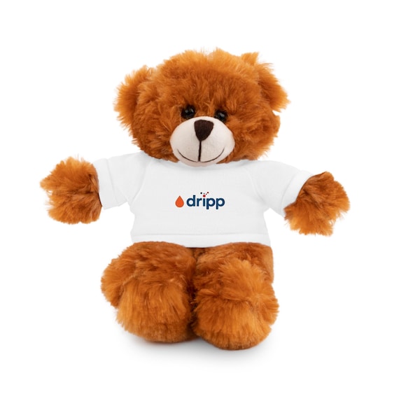 Personalized Stuffed Animal Tee - Cute Plush Bear with Custom Shirt, Gift for Kids, Birthday Surprise, Baby Shower Keepsake, Adorable Cuddle