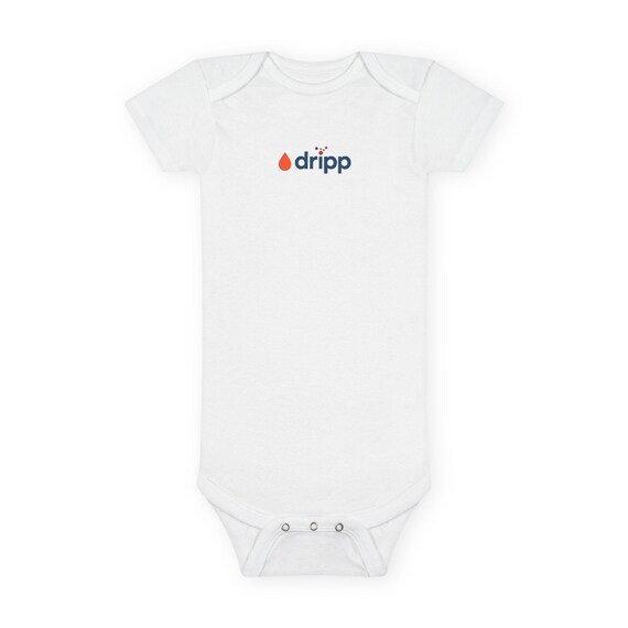 Cute Organic Baby Bodysuit, Eco-Friendly Infant Apparel, Perfect Baby Shower Gift, Minimalist Baby Wear, Dripp Design