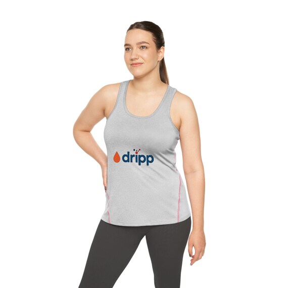 Dripp Women's Racerback Sports Top | Fitness Tank, Workout Apparel, Gym Shirt, Activewear, Stylish Exercise Top