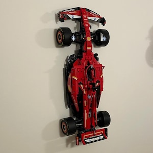 Wall mount for Lego Technic F1 Ferrari SF-24 42207, upward orientation, ideal gift for Lego lovers