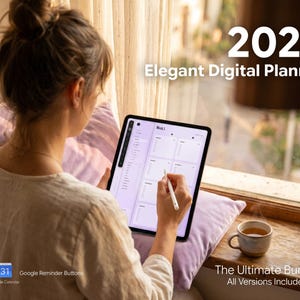 Epoch 2026 Digital Planner | LILAC Edition, Hyperlinked PDF Bundle (Portrait/Landscape)