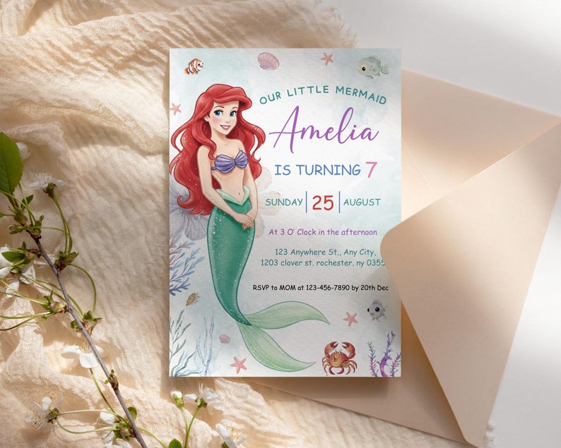ariel welcome sign, ariel invitation, ariel milestone sign, mermaid chip bag, ariel party sign, disney mermaid ariel, little mermaid ariel, mermaid invitation, mermaid welcome sign, mermaid birthday, mermaid bottle label, mermaid gift tag, the little mermaid