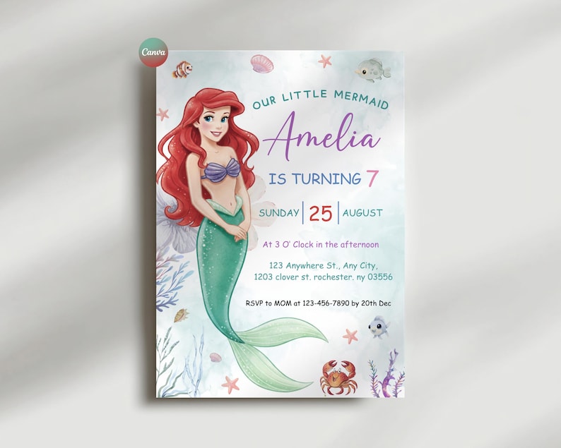 ariel welcome sign, ariel invitation, ariel milestone sign, mermaid chip bag, ariel party sign, disney mermaid ariel, little mermaid ariel, mermaid invitation, mermaid welcome sign, mermaid birthday, mermaid bottle label, mermaid gift tag, the little mermaid
